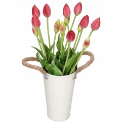 TULIPANY BUKIET TULIPANÓW GUMOWANE GUMOWE SILIKONOWE JAK ŻYWE 7SZT