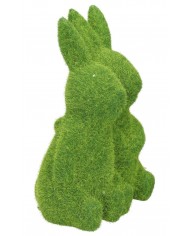 ZAJĄC ZAJĄCZKI CERAMICZNE WIELKANOCNE FLOKOWANE