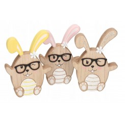 ZAJĄC ZAJĄCZEK WIELKANOCNY DREWNIANY FIGURKA 16 CM