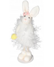 ZAJĄC ZAJĄCZEK WIELKANOCNY DREWNIANY DUŻY FIGURKA