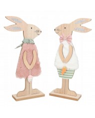 ZAJĄC ZAJĄCZEK WIELKANOCNY DREWNIANY DUŻY FIGURKA