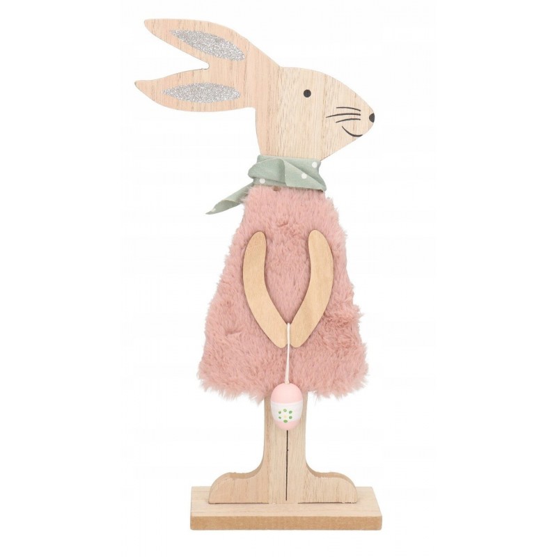 ZAJĄC ZAJĄCZEK WIELKANOCNY DREWNIANY DUŻY FIGURKA