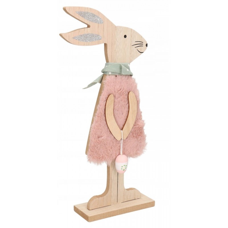 ZAJĄC ZAJĄCZEK WIELKANOCNY DREWNIANY DUŻY FIGURKA