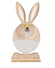 ZAJĄC ZAJĄCZEK WIELKANOCNY DREWNIANY DUŻY FIGURKA