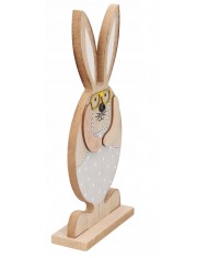ZAJĄC ZAJĄCZEK WIELKANOCNY DREWNIANY FIGURKA 25CM