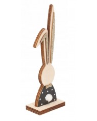 ZAJĄC ZAJĄCZEK WIELKANOCNY DREWNIANY FIGURKA 15CM
