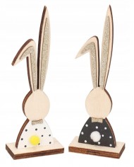 ZAJĄC ZAJĄCZEK WIELKANOCNY DREWNIANY FIGURKA 26CM