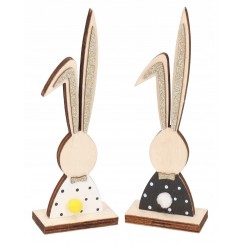 ZAJĄC ZAJĄCZEK WIELKANOCNY DREWNIANY FIGURKA 26CM