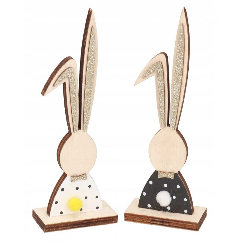 ZAJĄC ZAJĄCZEK WIELKANOCNY DREWNIANY FIGURKA 35CM