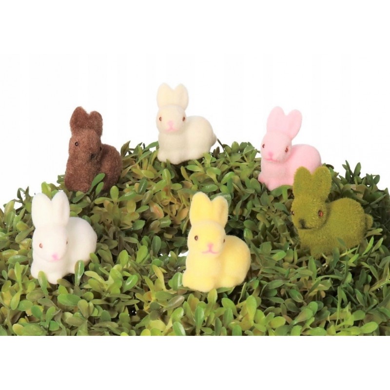 ZAJĄC ZAJĄCZEK WIELKANOCNY ZAJACZKI 3SZT FIGURKA