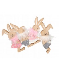 ZAJĄC ZAJĄCZEK WIELKANOCNY DREWNIANY ZAJĄCZKI