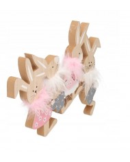 ZAJĄC ZAJĄCZEK WIELKANOCNY DREWNIANY ZAJĄCZKI