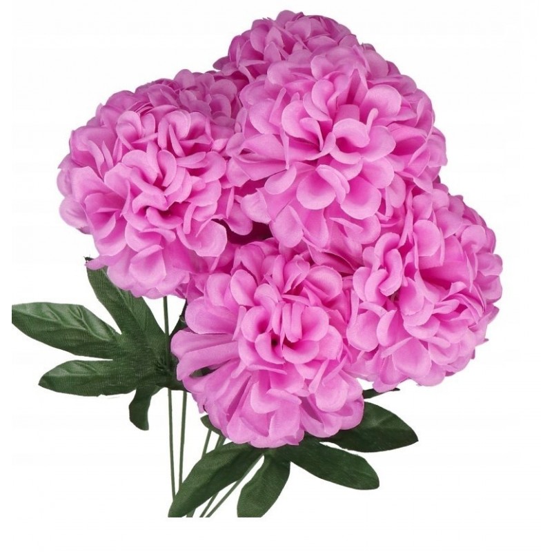 DALIA BUKIET KWIATÓW DUŻY GĘSTY SZTUCZNE KWIATY 44CM