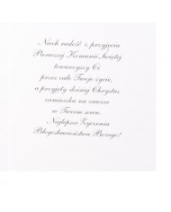 KARTKA NA KOMUNIĘ PAMIĄTKA KOMUNII ŚWIĘTEJ 18x13CM