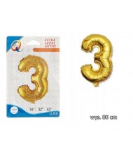 BALONY FOLIOWE CYFERKI BALON FOLIOWY CYFRA 4 80CM