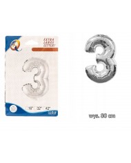 BALONY FOLIOWE CYFERKI BALON FOLIOWY CYFRA 2 80CM