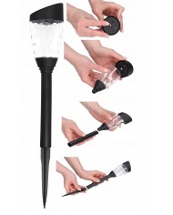 LAMPA SOLARNA LED OGRODOWA WBIJANA SŁUPEK 6 SZT