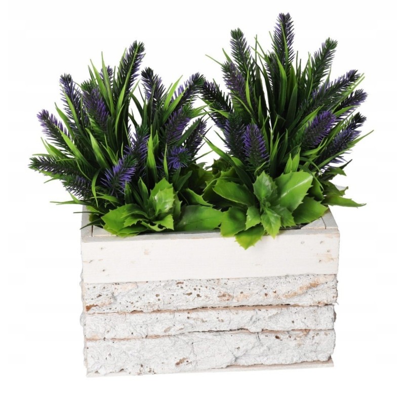 DONICZKA OSŁONKA DREWNIANA KORYTKO KORA BIAŁA 20CM