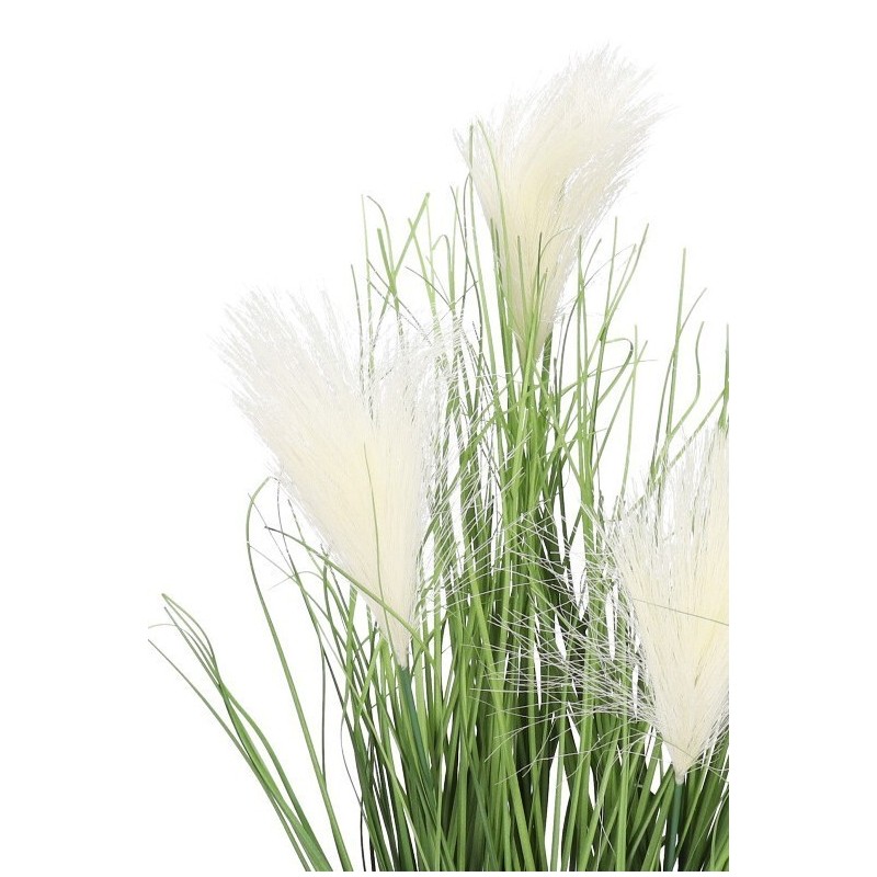 TRAWA SZTUCZNA PAMPASOWA ROŚLINA W DONICZCE SZTUCZNE KWIATY 44CM