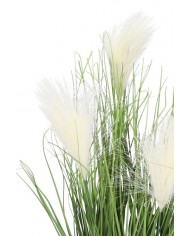 TRAWA SZTUCZNA PAMPASOWA ROŚLINA W DONICZCE SZTUCZNE KWIATY 44CM