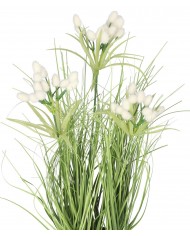 TRAWA W DONICZCE SZTUCZNA ROŚLINA KWIATY 45CM