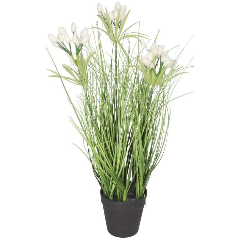 TRAWA W DONICZCE SZTUCZNA ROŚLINA KWIATY 45CM