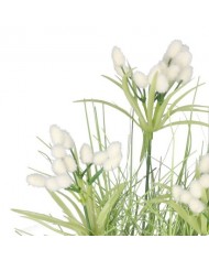 TRAWA W DONICZCE SZTUCZNA ROŚLINA KWIATY 45CM