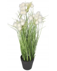 TRAWA W DONICZCE SZTUCZNA ROŚLINA KWIATY 45CM SZTUCZNA TRAWA