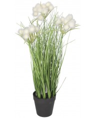 TRAWA W DONICZCE SZTUCZNA ROŚLINA KWIATY 45CM SZTUCZNA TRAWA