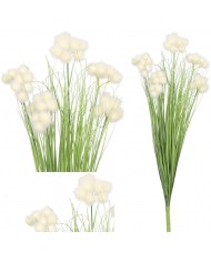 TRAWA SZTUCZNA PAMPASOWA ROŚLINA W DONICZCE SZTUCZNE KWIATY 44CM