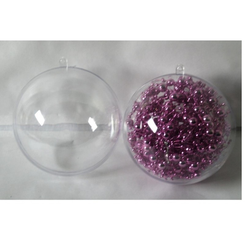 BOMBKA AKRYLOWA 8 CM - KULA PLASTIKOWA DECOUPAG