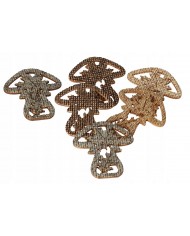 LIŚCIE DREWNIANE NA PRZYLEPCU OZDOBA JESIEŃ 6 SZT