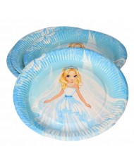 TALERZE PAPIEROWE NACZYNIA JEDNORAZOWE 23CM 8SZT