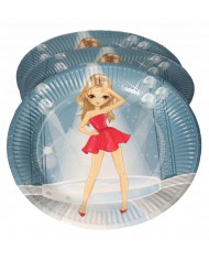 TALERZE PAPIEROWE NACZYNIA JEDNORAZOWE 23CM 8SZT