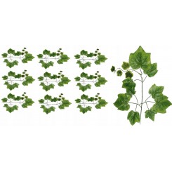 LIŚĆ SZTUCZNE LIŚCIE GAŁĄZKI NA STROIK 12SZT WINOGRONO