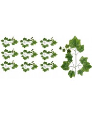 LIŚĆ SZTUCZNE LIŚCIE GAŁĄZKI NA STROIK 12SZT WINOGRONO