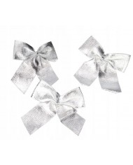 KOKARDKI KOKARDY NA CHOINKĘ STROIK 6SZT BŁYSZCZĄCE