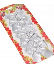 KOKARDKI KOKARDY NA CHOINKĘ STROIK 3SZT Z BROKATEM