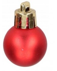 BOMBKI PLASTIKOWE NA CHOINKĘ STROIK 8SZT 2,5CM BOMBKI CHOINKOWE