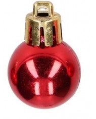 BOMBKI PLASTIKOWE NA CHOINKĘ STROIK 8SZT 2,5CM BOMBKI CHOINKOWE