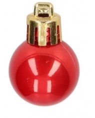 BOMBKI PLASTIKOWE NA CHOINKĘ STROIK 8SZT 2,5CM BOMBKI CHOINKOWE