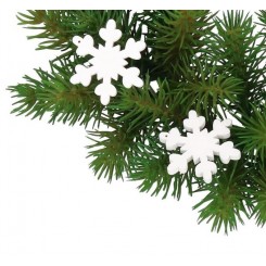 Śnieżynki gwiazdki drewniane do dekoracji 20szt 4 cm