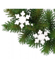 Śnieżynki gwiazdki drewniane do dekoracji 20szt 4 cm