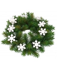Śnieżynki gwiazdki drewniane do dekoracji 20szt 4 cm