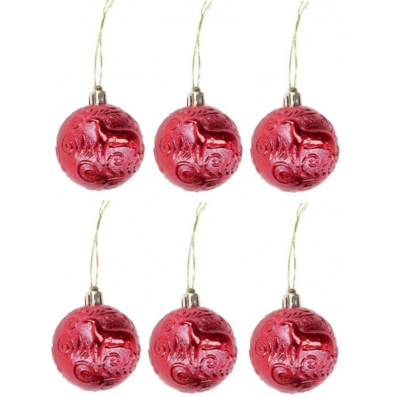 BOMBKI PLASTIKOWE NA CHOINKĘ DUŻY ZESTAW 25SZT