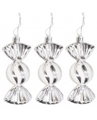 BOMBKI PLASTIKOWE NA CHOINKĘ DUŻY ZESTAW 25SZT