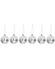 BOMBKI PLASTIKOWE NA CHOINKĘ DUŻY ZESTAW 25SZT