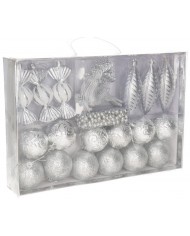 BOMBKI PLASTIKOWE NA CHOINKĘ DUŻY ZESTAW 25SZT
