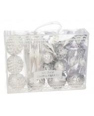 BOMBKI PLASTIKOWE NA CHOINKĘ DUŻY ZESTAW 29SZT