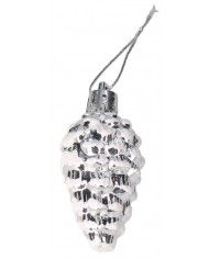 BOMBKI PLASTIKOWE NA CHOINKĘ STROIK SZYSZKI 6SZT